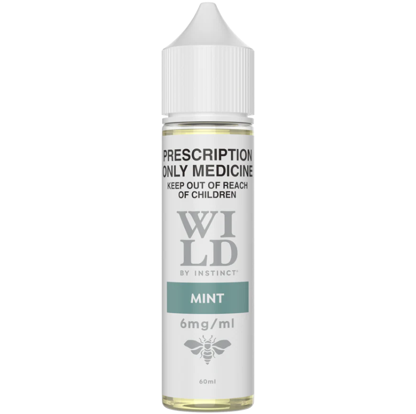 WILD BY INSTINCT MINT FREEBASE 3, 6 or 12mg (60ML BOTTLE) - S3