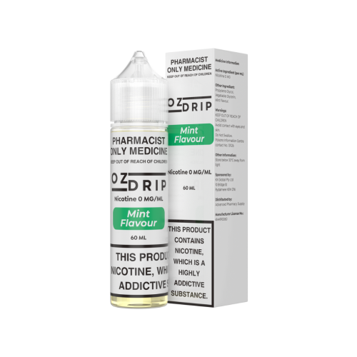 OZ Drip - Mint Flavour Nicotine 0mg 60mL