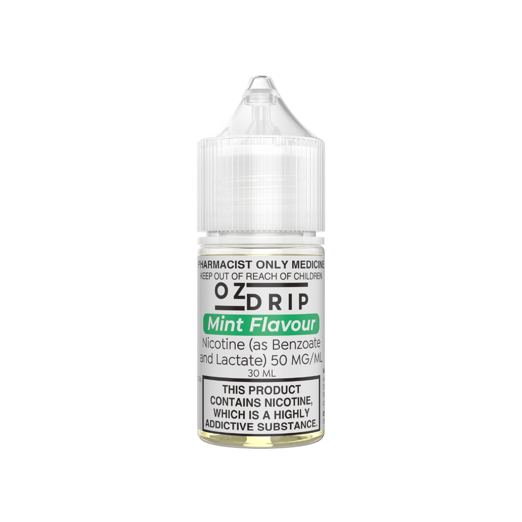 OZ Drip - Mint Nicotine Salts 20, 35 or 50mg/ml (30mL Bottle)