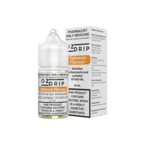 OZ Drip - Tobacco Nicotine Salts 30mL 20,35 and 50mg