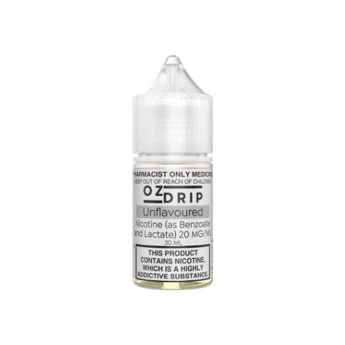 OZ Drip - Unflavoured Nicotine Salts 20, 35 or 50mg/ml (30mL Bottle)