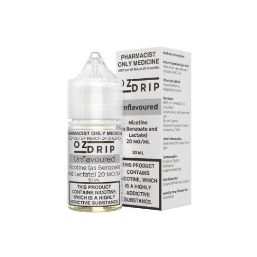 OZ Drip - Unflavoured Nicotine Salts 20, 35 or 50mg/ml (30mL Bottle)