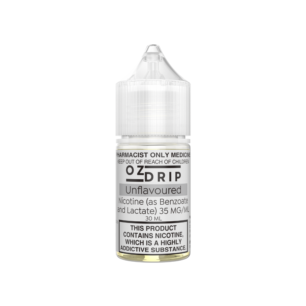 OZ Drip - Unflavoured Nicotine Salts 20, 35 or 50mg/ml (30mL Bottle)