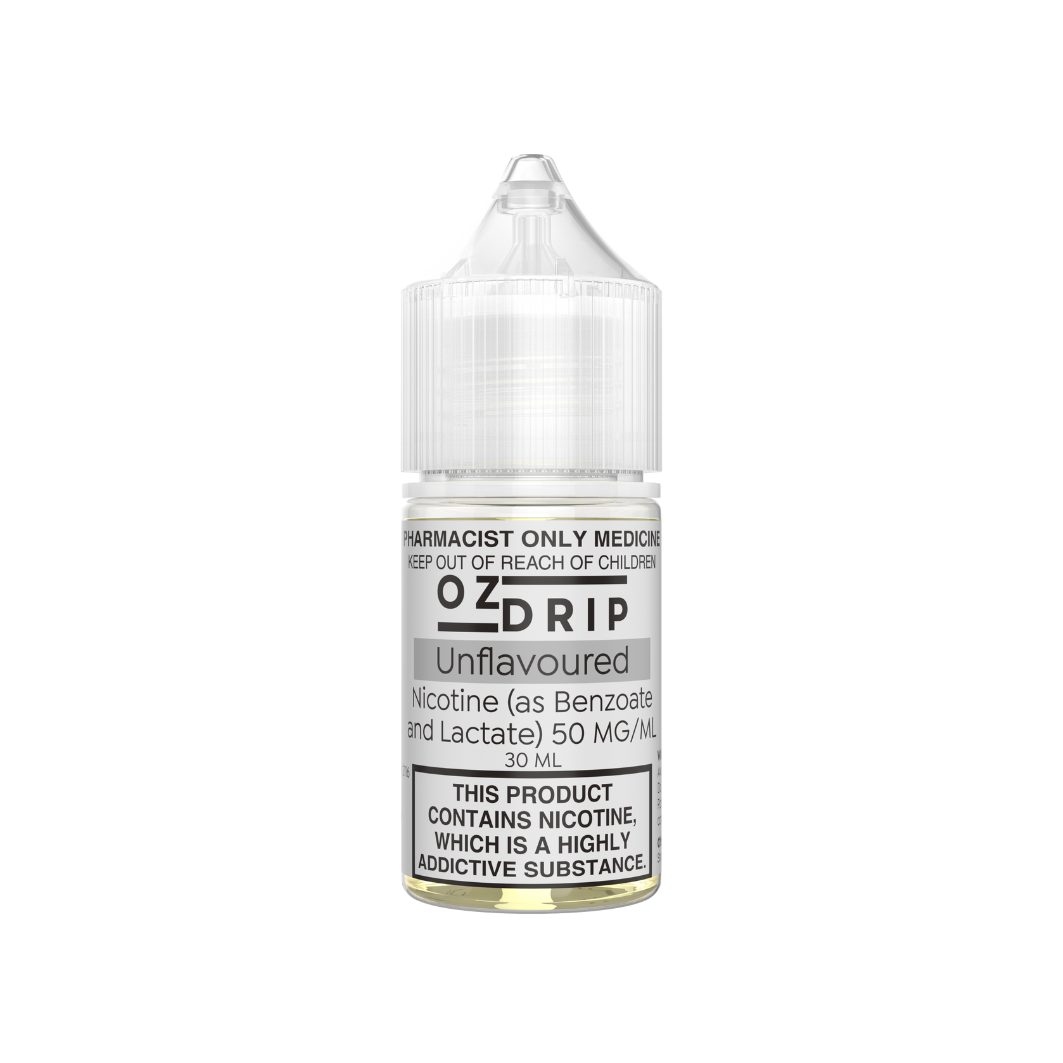 OZ Drip - Unflavoured Nicotine Salts 20, 35 or 50mg/ml (30mL Bottle)