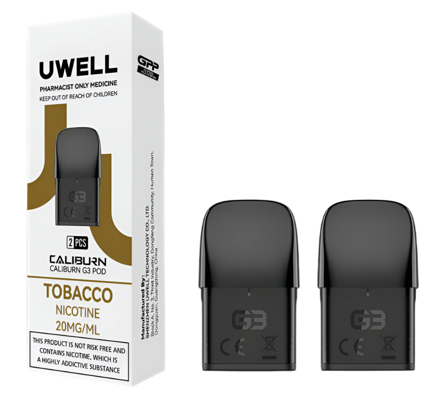 UWELL - CALIBURN G3 PRE-FILLED POD TOBACCO 2.5ML (2 PACK)